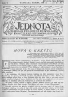Jednota Organ Polskiego Kościoła Ewangelicko-Reformowanego. 1930 R.5 nr3