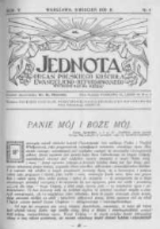 Jednota Organ Polskiego Kościoła Ewangelicko-Reformowanego. 1930 R.5 nr4