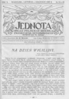 Jednota Organ Polskiego Kościoła Ewangelicko-Reformowanego. 1930 R.5 nr11-12