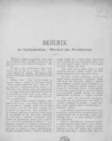 Okólnik do Duchowieństwa i wiernych obu Archidyecezyi