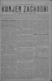 Kurjer Zachodni: pismo bezpartyjne poświęcone wszystkim stanom 1930.02.08 R.6 Nr12