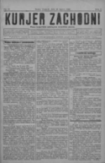 Kurjer Zachodni: pismo bezpartyjne poświęcone wszystkim stanom 1930.03.15 R.6 Nr22