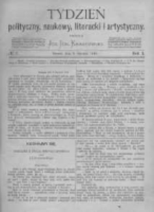 Tydzień Polityczny, Naukowy, Literacki i Artystyczny. 1870 R.1 nr2