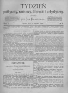 Tydzień Polityczny, Naukowy, Literacki i Artystyczny. 1870 R.1 nr4