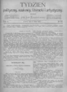 Tydzień Polityczny, Naukowy, Literacki i Artystyczny. 1870 R.1 nr19