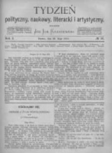 Tydzień Polityczny, Naukowy, Literacki i Artystyczny. 1870 R.1 nr22