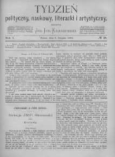 Tydzień Polityczny, Naukowy, Literacki i Artystyczny. 1870 R.1 nr32