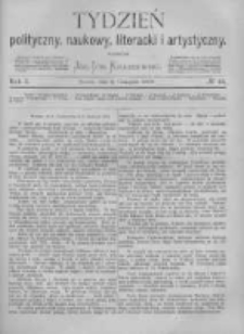 Tydzień Polityczny, Naukowy, Literacki i Artystyczny. 1870 R.1 nr45