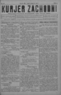 Kurjer Zachodni: pismo na powiat nowotomyski oraz miast Nowego Tomyśla, Zbąszynia i Lw&oacute;wka 1930.08.13 R.6 Nr65