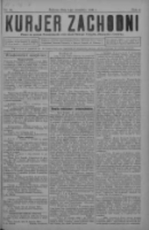 Kurjer Zachodni: pismo na powiat nowotomyski oraz miast Nowego Tomyśla, Zbąszynia i Lw&oacute;wka 1930.09.06 R.6 Nr72