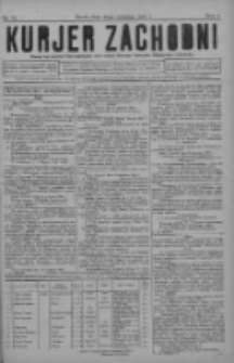 Kurjer Zachodni: pismo na powiat nowotomyski oraz miast Nowego Tomyśla, Zbąszynia i Lw&oacute;wka 1930.09.10 R.6 Nr73