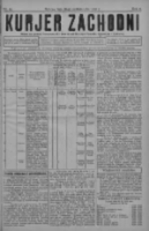 Kurjer Zachodni: pismo na powiat nowotomyski oraz miast Nowego Tomyśla, Zbąszynia i Lw&oacute;wka 1930.10.18 R.6 Nr84