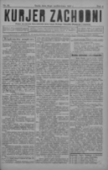 Kurjer Zachodni: pismo na powiat nowotomyski oraz miast Nowego Tomyśla, Zbąszynia i Lw&oacute;wka 1930.10.22 R.6 Nr85