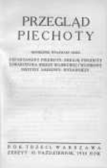 Przegląd Piechoty: miesięcznik wydawany przez Departament Piechoty, Sekcję Piechoty Towarzystwa Wiedzy Wojskowej i Wojskowy Instytut Naukowo-Wydawniczy 1930 październik R.3 Nr10