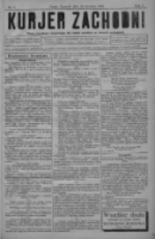 Kurjer Zachodni: pismo narodowe, bezpartyjne dla rodzin polskich na kresach zachodnich 1929.01.23 R.5 Nr7