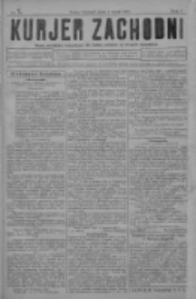 Kurjer Zachodni: pismo narodowe, bezpartyjne dla rodzin polskich na kresach zachodnich 1929.05.01 R.5 Nr35