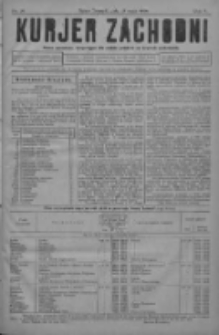 Kurjer Zachodni: pismo narodowe, bezpartyjne dla rodzin polskich na kresach zachodnich 1929.05.15 R.5 Nr39