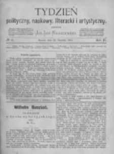 Tydzień Polityczny, Naukowy, Literacki i Artystyczny. 1871 R.2 nr4