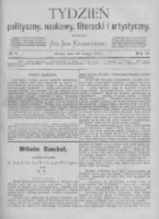 Tydzień Polityczny, Naukowy, Literacki i Artystyczny. 1871 R.2 nr7