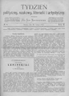 Tydzień Polityczny, Naukowy, Literacki i Artystyczny. 1871 R.2 nr8