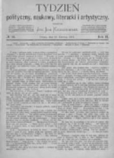 Tydzień Polityczny, Naukowy, Literacki i Artystyczny. 1871 R.2 nr26