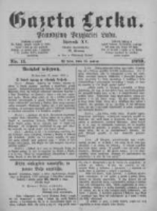 Gazeta Lecka. 1889 nr11