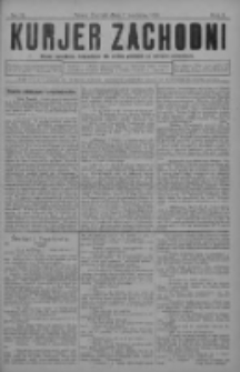 Kurjer Zachodni: pismo narodowe, bezpartyjne dla rodzin polskich na kresach zachodnich 1929.09.07 R.5 Nr72