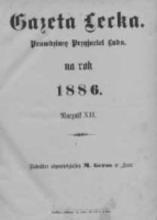 Gazeta Lecka. 1886 nr1