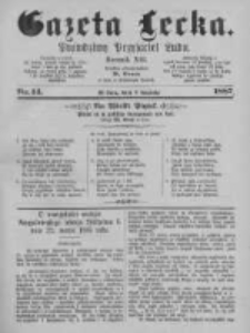 Gazeta Lecka. 1887 nr14