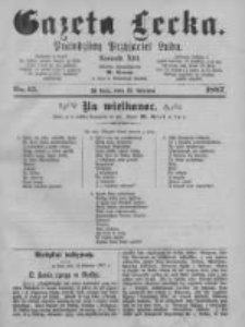 Gazeta Lecka. 1887 nr15