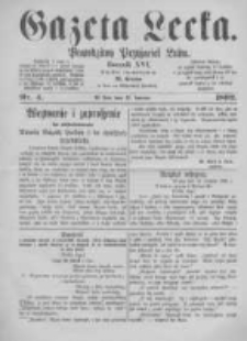 Gazeta Lecka. 1892 nr4