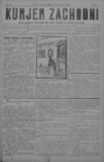 Kurjer Zachodni: pismo narodowe, bezpartyjne dla rodzin polskich na kresach zachodnich 1929.09.25 R.5 Nr77