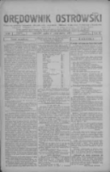 Orędownik Ostrowski: pismo na miasto i powiaty Ostrowski i Odolanowski oraz miast Ostrowa, Odolanowa, Sulmierzyc i Raszkowa 1931.10.09 R.80 Nr81