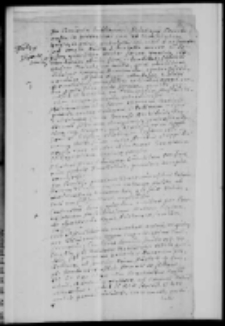 Fragment akt sejmiku lubelskiego 1606