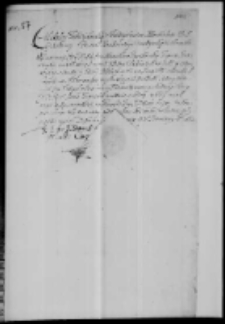 Asekuracja wystawiona przez Mikołaja Zebrzydowskiego 1600