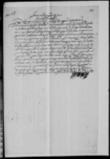 List Jana Zamoyskiego do Jana Karola Chodkiewicza 1601