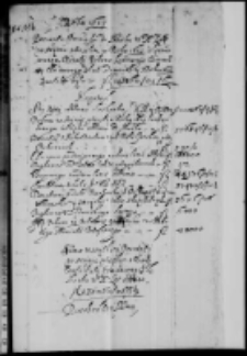 Roku 1613 Percepta Pieniędzy do Skarbu Wo Xa Litto