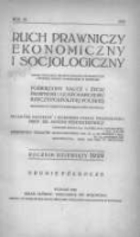 Ruch Prawniczy Ekonomiczny i Socjologiczny: organ Wydziału Prawno-Ekonomicznego Uniwersytetu i Wyższej Szkoły Handlowej w Poznaniu: poświęcony nauce i życiu prawnemu i gospodarczemu Rzeczypospolitej Polskiej 1929 R.9 2 półrocze