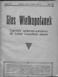 Głos Wielkopolanek: tygodnik społeczno-narodowy dla kobiet wszystkich stan&oacute;w 1921.03.06 R.14 Z.10