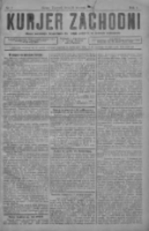 Kurjer Zachodni: pismo narodowe, bezpartyjne dla rodzin polskich na kresach zachodnich 1928.01.25 R.4 Nr7