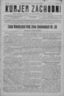 Kurjer Zachodni: pismo narodowe, bezpartyjne dla rodzin polskich na kresach zachodnich 1928.03.03 R.4 Nr18