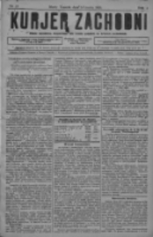 Kurjer Zachodni: pismo narodowe, bezpartyjne dla rodzin polskich na kresach zachodnich 1928.03.14 R.4 Nr21