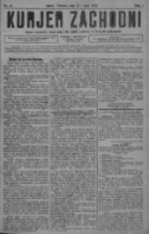 Kurjer Zachodni: pismo narodowe, bezpartyjne dla rodzin polskich na kresach zachodnich 1928.03.28 R.4 Nr25