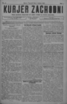 Kurjer Zachodni: pismo narodowe, bezpartyjne dla rodzin polskich na kresach zachodnich 1928.05.09 R.4 Nr37