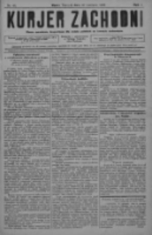 Kurjer Zachodni: pismo narodowe, bezpartyjne dla rodzin polskich na kresach zachodnich 1928.06.20 R.4 Nr49
