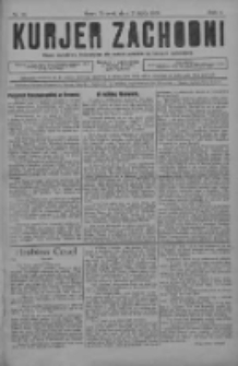 Kurjer Zachodni: pismo narodowe, bezpartyjne dla rodzin polskich na kresach zachodnich 1928.07.21 R.4 Nr58