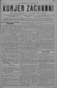 Kurjer Zachodni: pismo narodowe, bezpartyjne dla rodzin polskich na kresach zachodnich 1928.08.22 R.4 Nr67