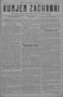 Kurjer Zachodni: pismo narodowe, bezpartyjne dla rodzin polskich na kresach zachodnich 1928.08.25 R.4 Nr68