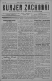 Kurjer Zachodni: pismo narodowe, bezpartyjne dla rodzin polskich na kresach zachodnich 1928.09.01 R.4 Nr70