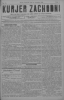 Kurjer Zachodni: pismo narodowe, bezpartyjne dla rodzin polskich na kresach zachodnich 1928.09.12 R.4 Nr73